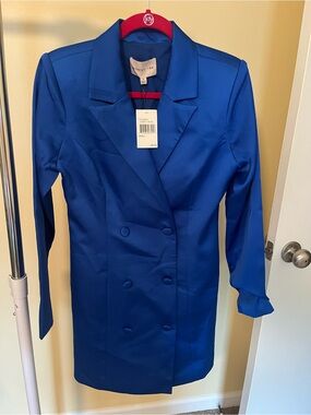 Adelyn Rae Cobalt Blue Blazer Dress